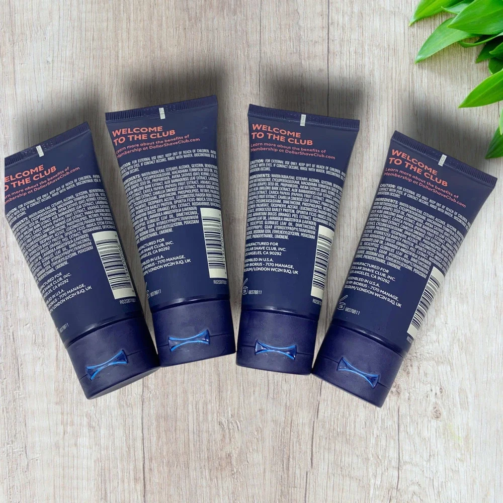 NEW Lot 4 x Dollar Shave Club DSC Shave Butter Sensitive Skin Translucent 6 oz